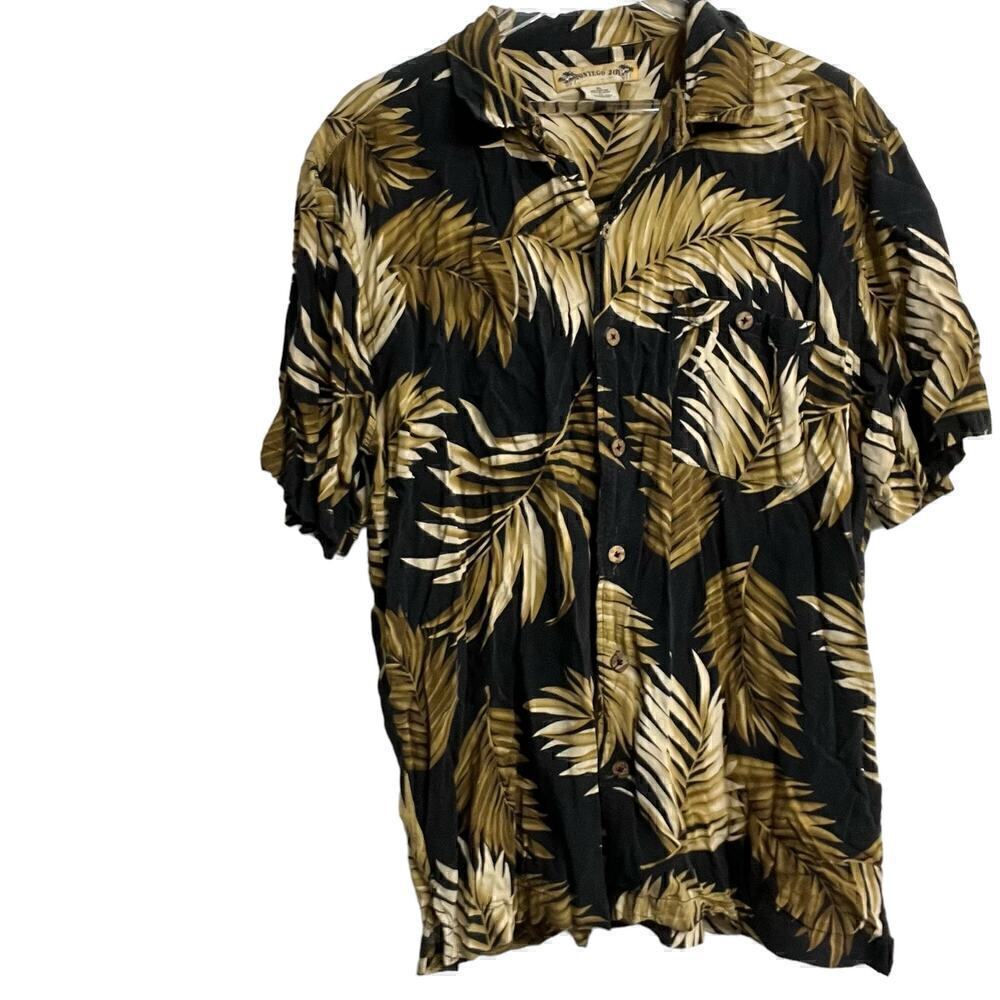 Men's Montego Joe Short Sleeved Hawaiian Button Down Shirt XL